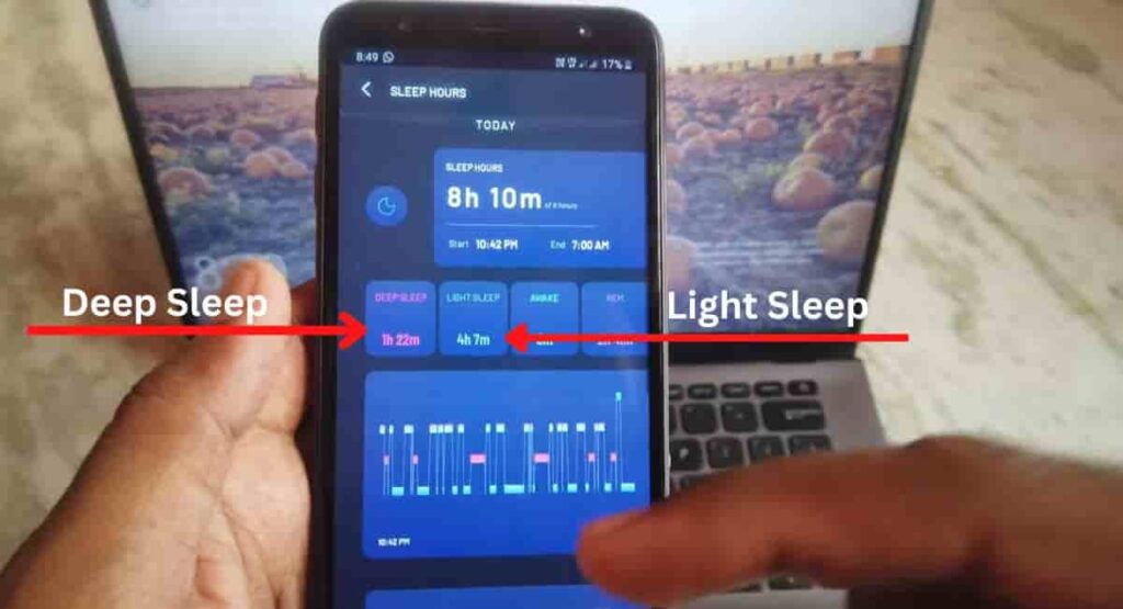 Sleep Monitor in Noisefit App