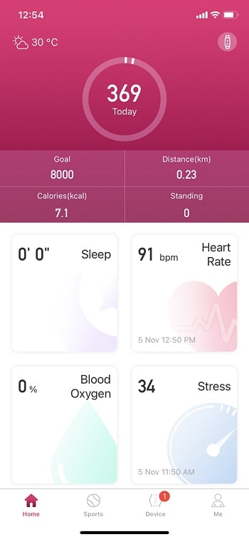 noise Prime Smartwatch App for checking stress level in noise ColorFit Pulse Buzz