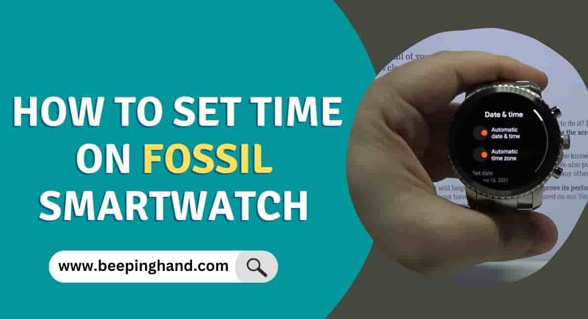 How to Set Time on Fossil Smartwatch