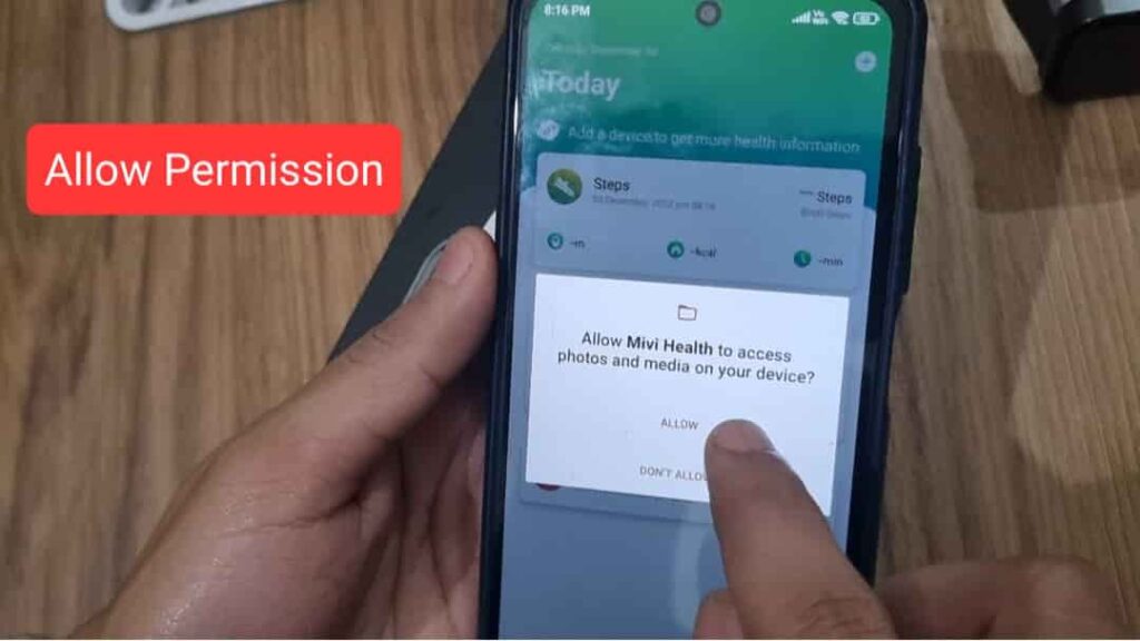 Permission required for Mivi Health App