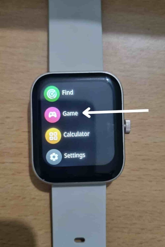 Select Game in Mivi Smartwatch