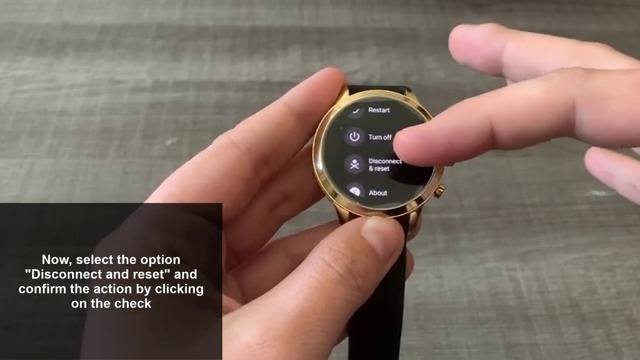 Disconnect and Reset Michael Kors Smartwatch