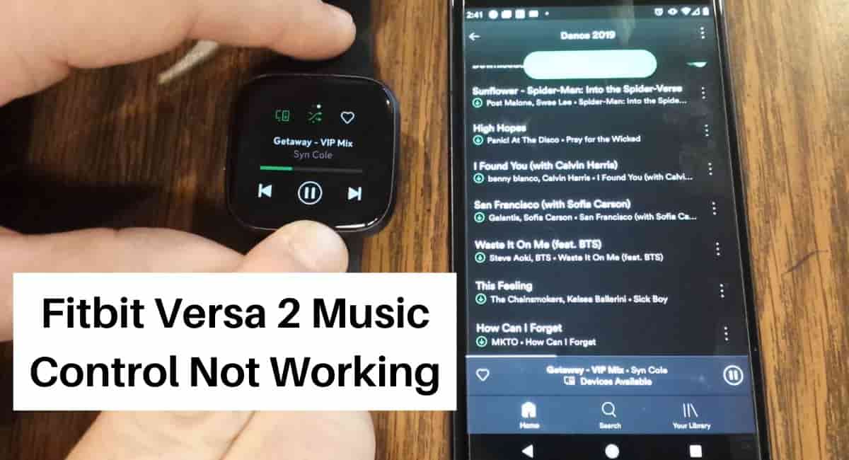 Fitbit Versa 2 Music Control Not Working