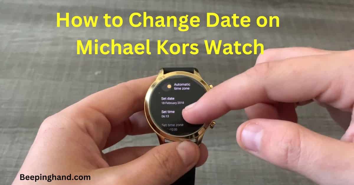 How to Change Date on Michael Kors Watch