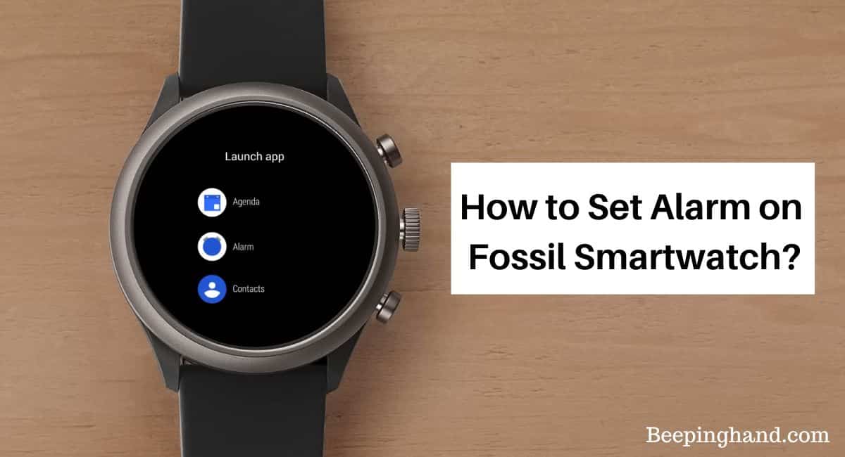 How to Set Alarm on Fossil Smartwatch