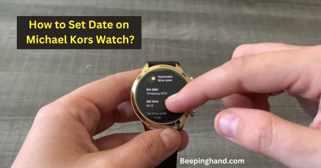 How to Set Date on Michael Kors Watch