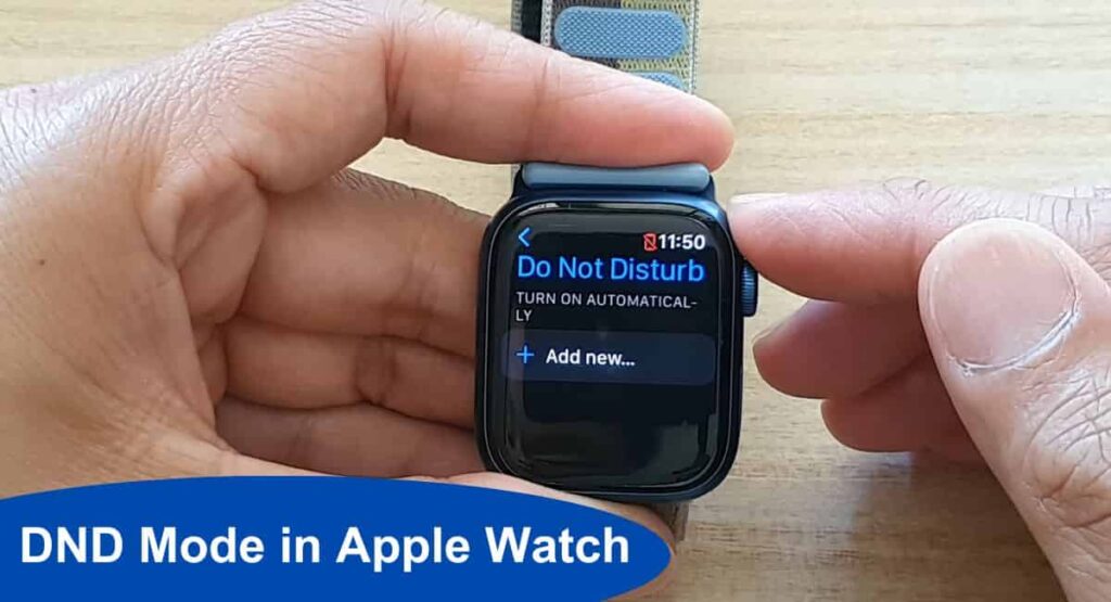 DND Mode in Apple Watch