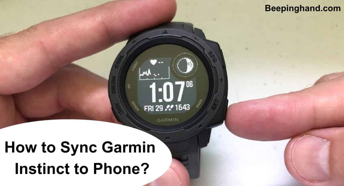 How to Sync Garmin Instinct to Phone