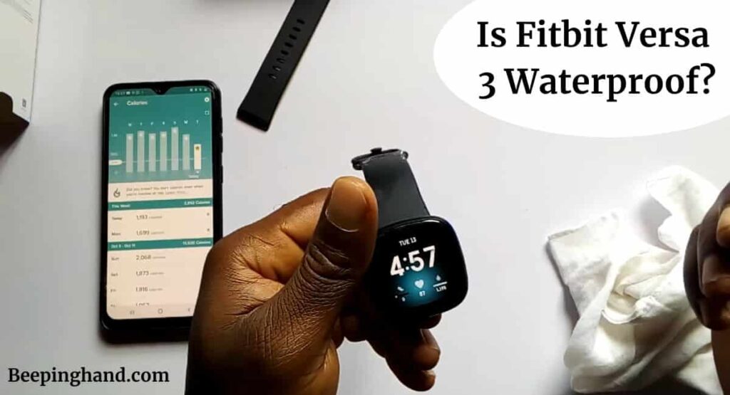 Formuler heltinde band Is Fitbit Versa 3 Waterproof? Check Water Resistance - Beeping Hand