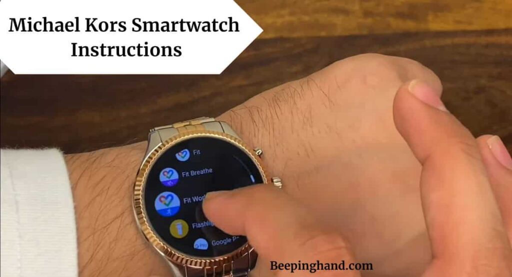 Michael Kors Smartwatch Instructions