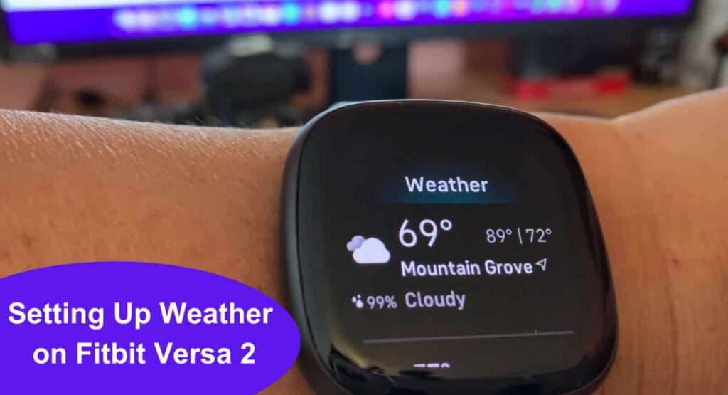 Setting Up Weather on Fitbit Versa 2