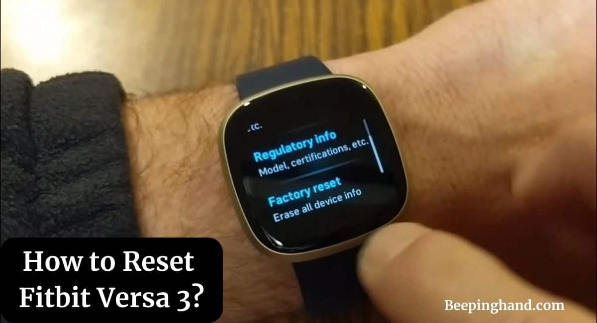 How to Reset Fitbit Versa 3