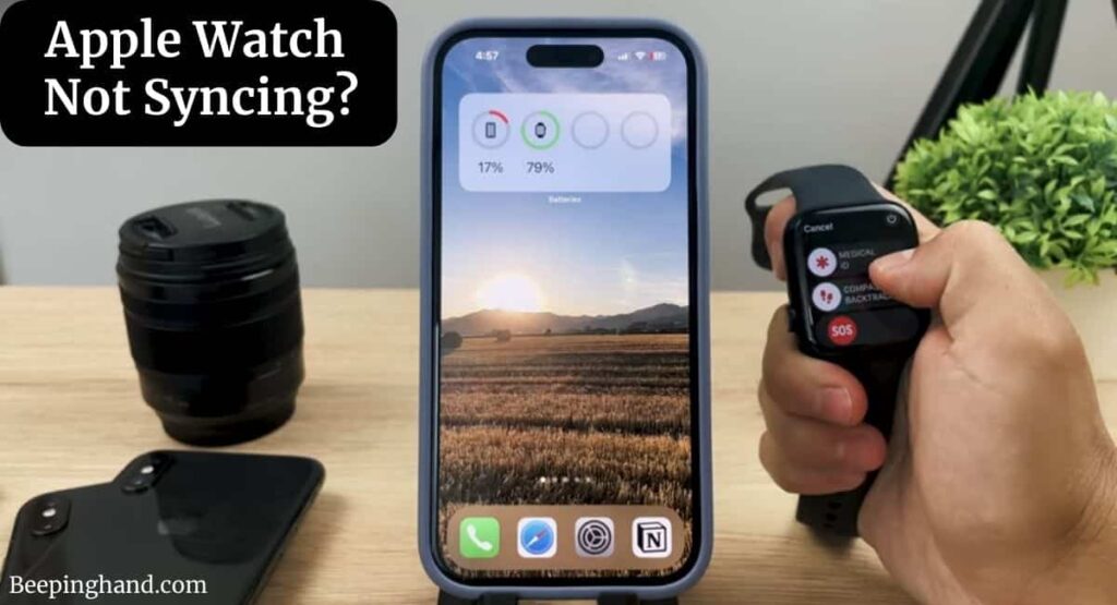 apple watch not syncing with iphone 16 pro max
