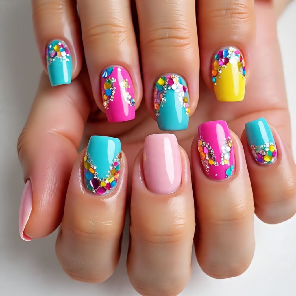 3D Embellished Nails