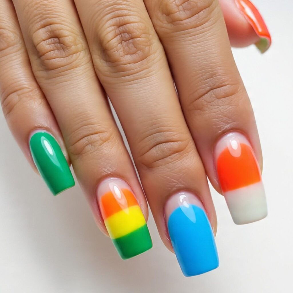 short artsy nail